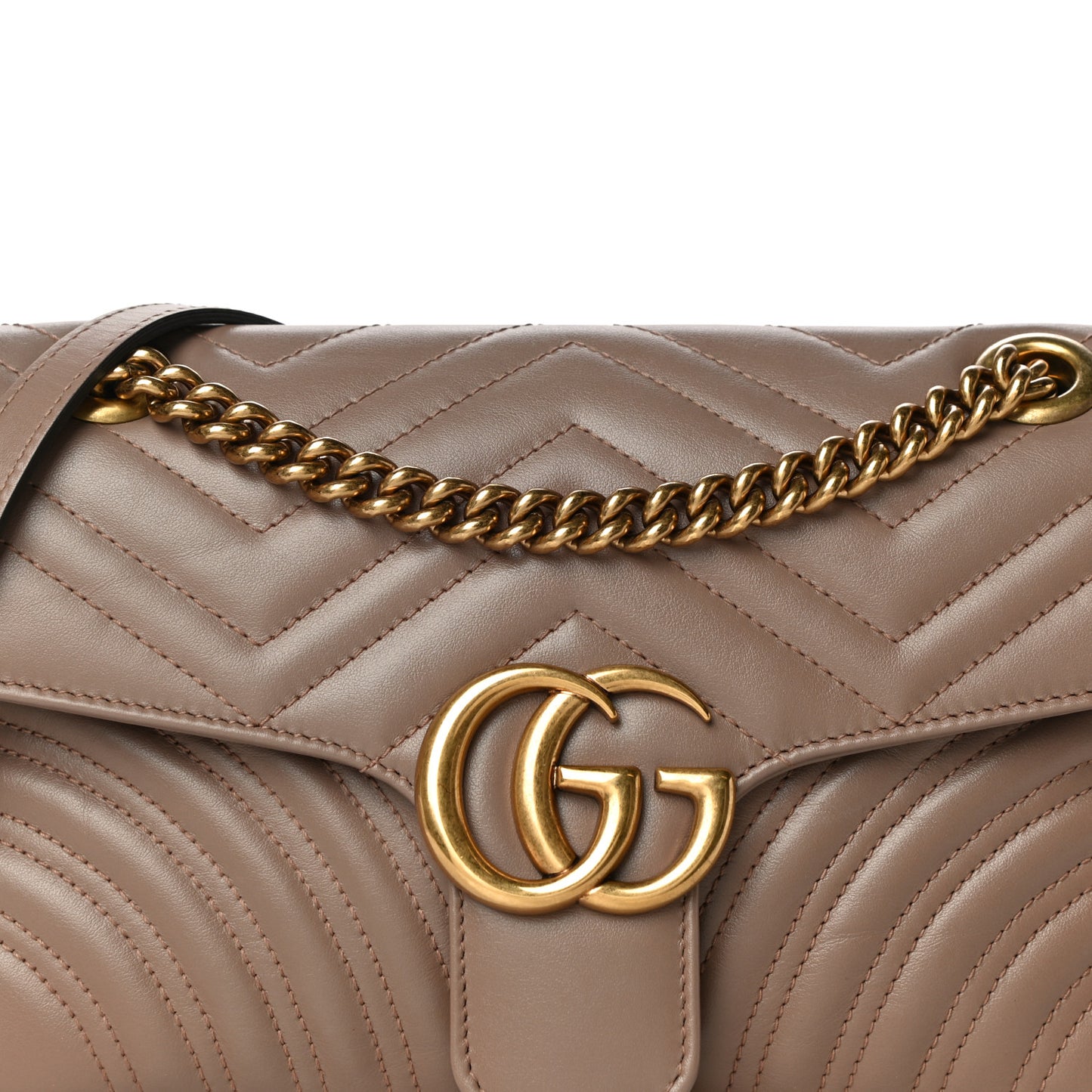 Calfskin Matelasse Small GG Marmont Shoulder Bag Porcelain Rose