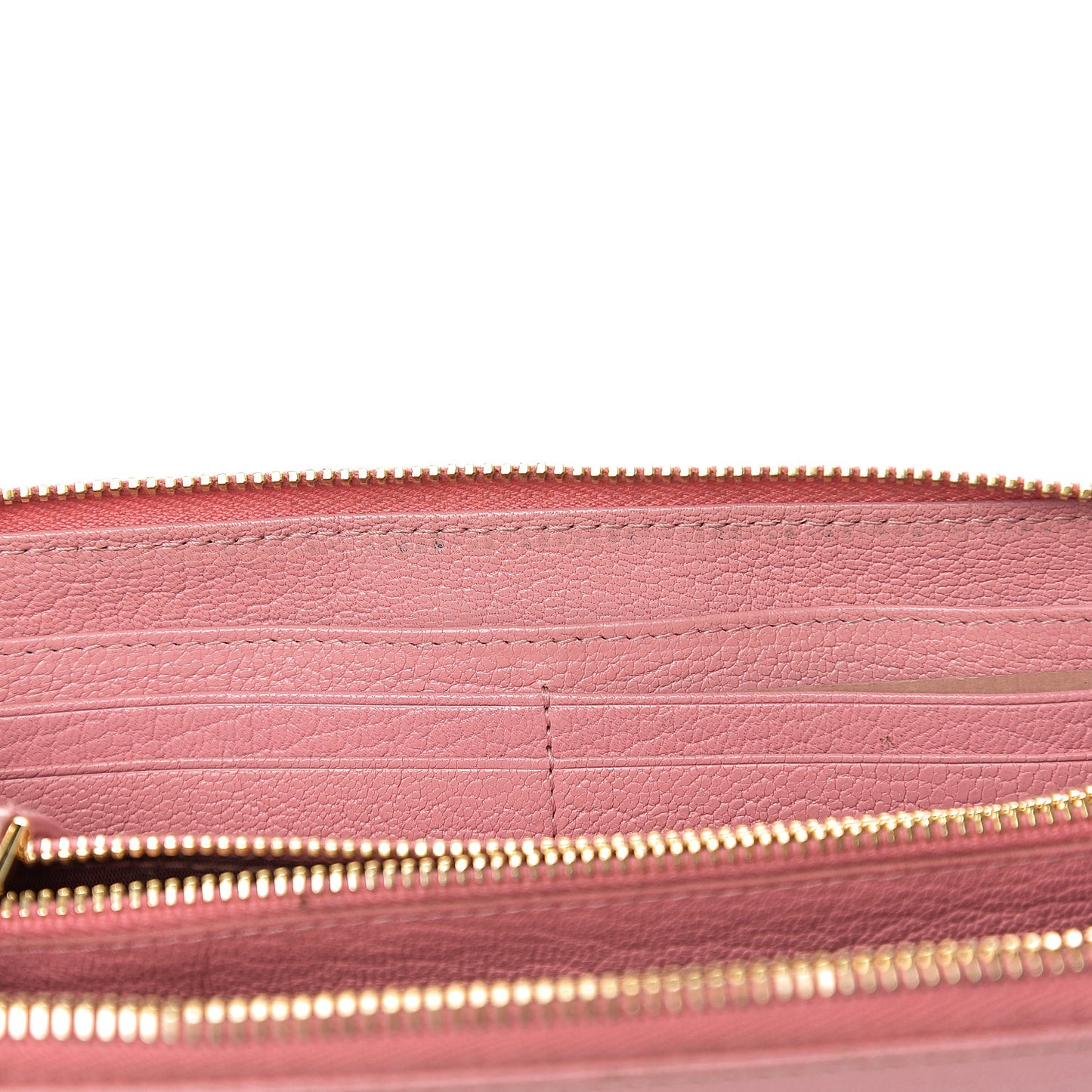 Goatskin Madras Zip Around Wallet Rosa