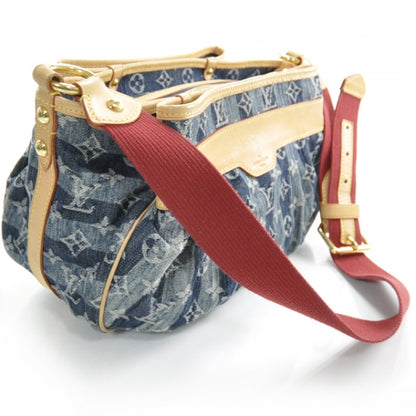 Louis Vuitton Denim Raye Porte Epaule MM 2 of 8