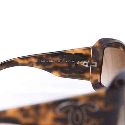 Chanel Oval Sunglasses 6022-Q Tortoise 5 of 8