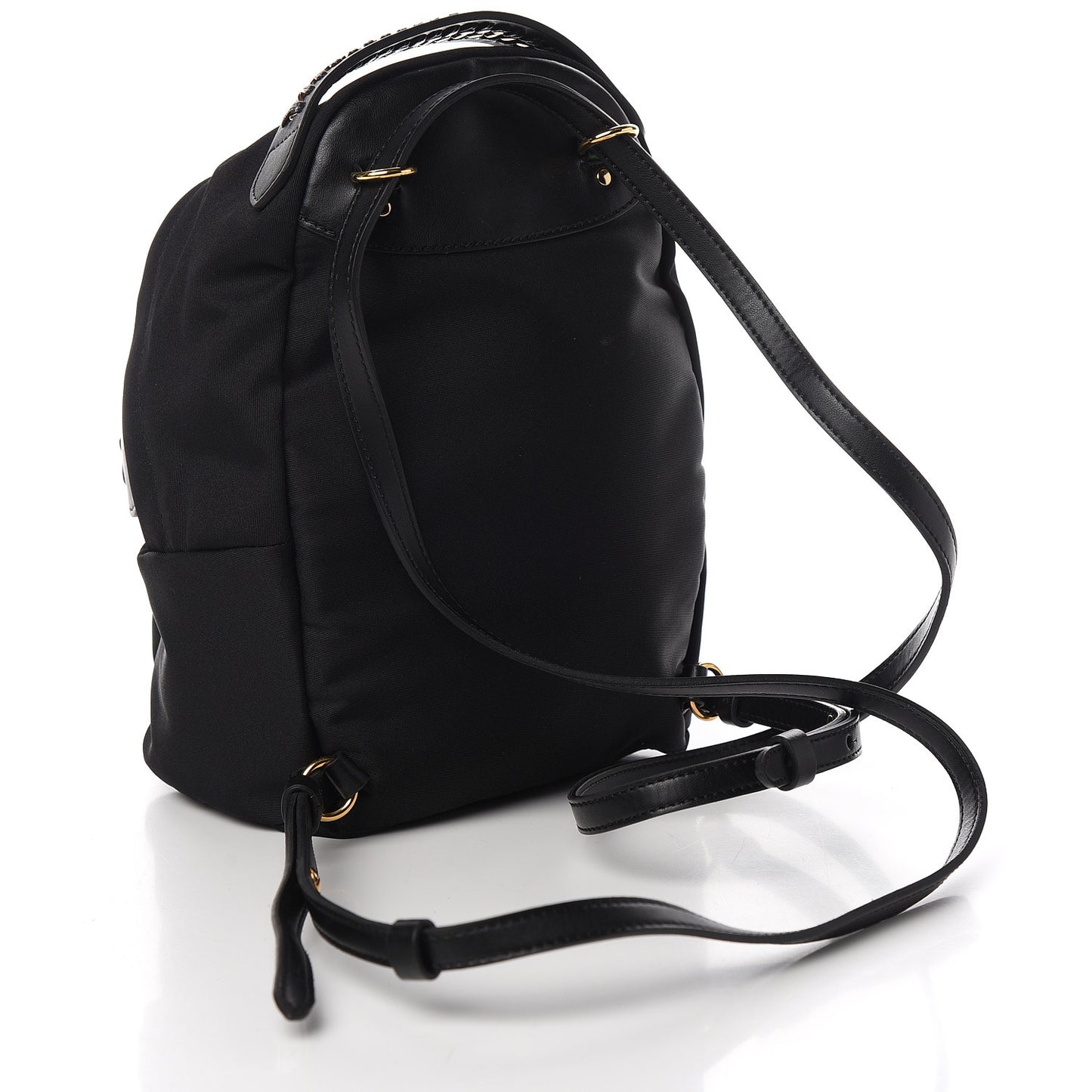 Nylon Eco Alter Nappa Mini Falabella GO Backpack Black