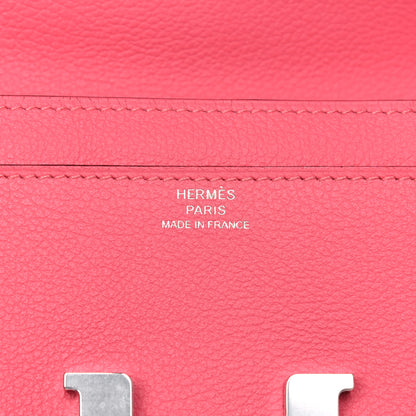 Hermes Evercolor Constance Wallet To Go Rose Azalee 6 of 11