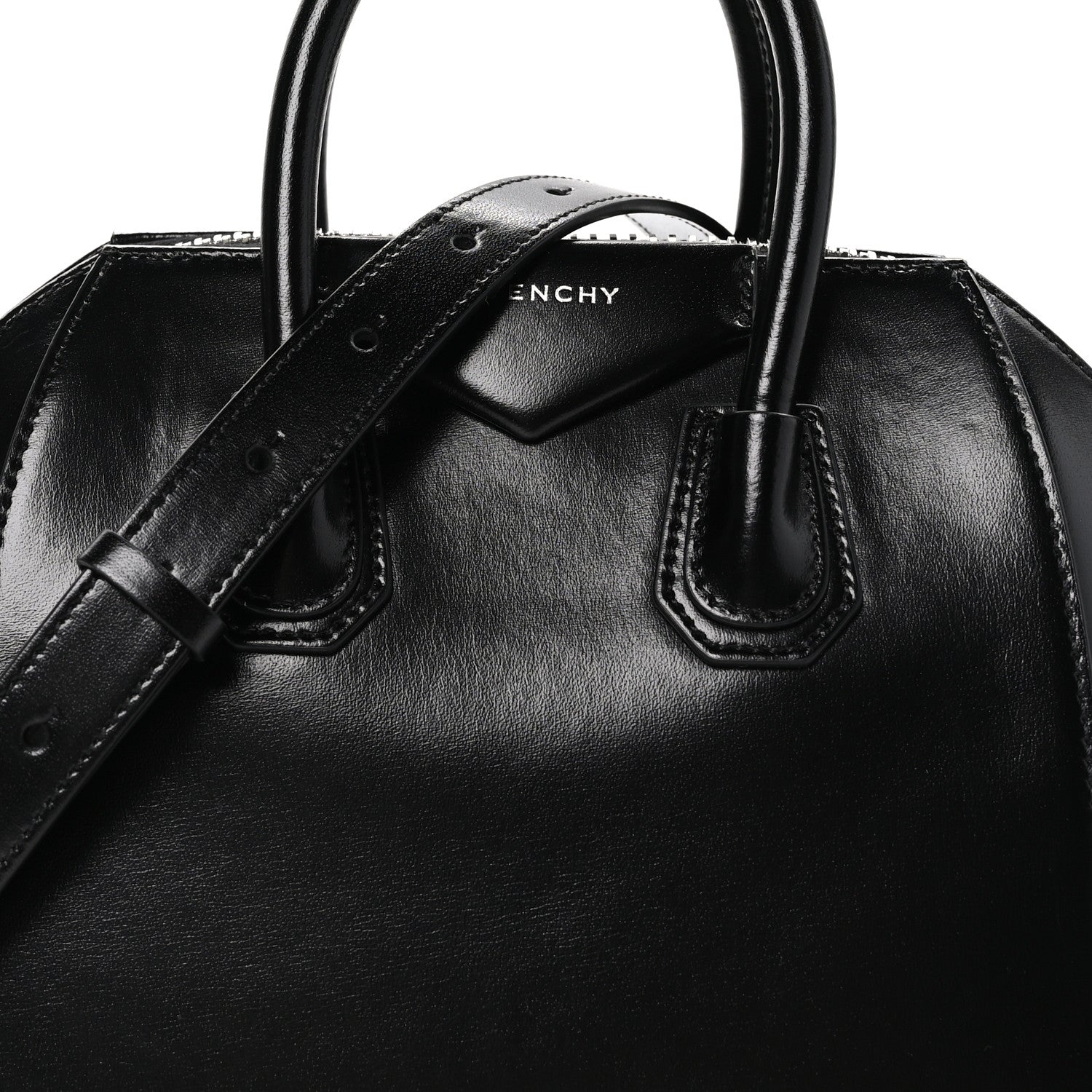 Givenchy Shiny Lord Calfskin Mini Antigona Black 8 of 10