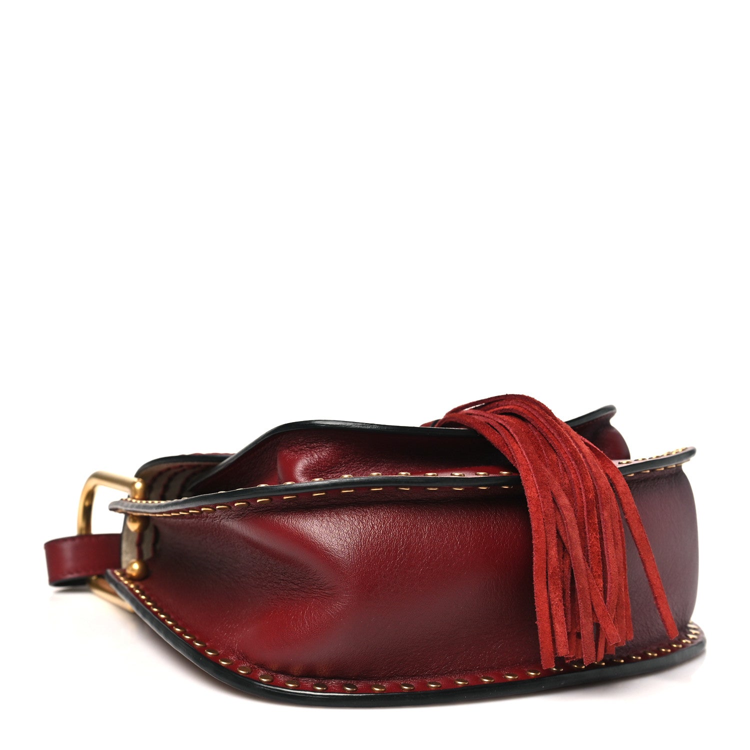 Chloe Calfskin Braided Small Hudson Shoulder Bag Sienna Red 4 of 10