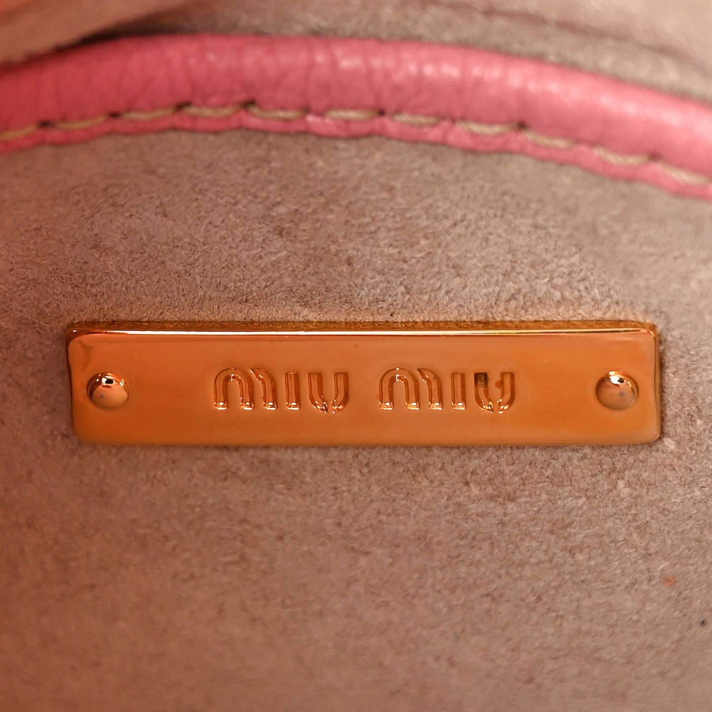 Goatskin Madras Shoulder Bag Rosa