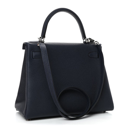 Hermes Togo Kelly Retourne 28 Bleu Nuit 2 of 11