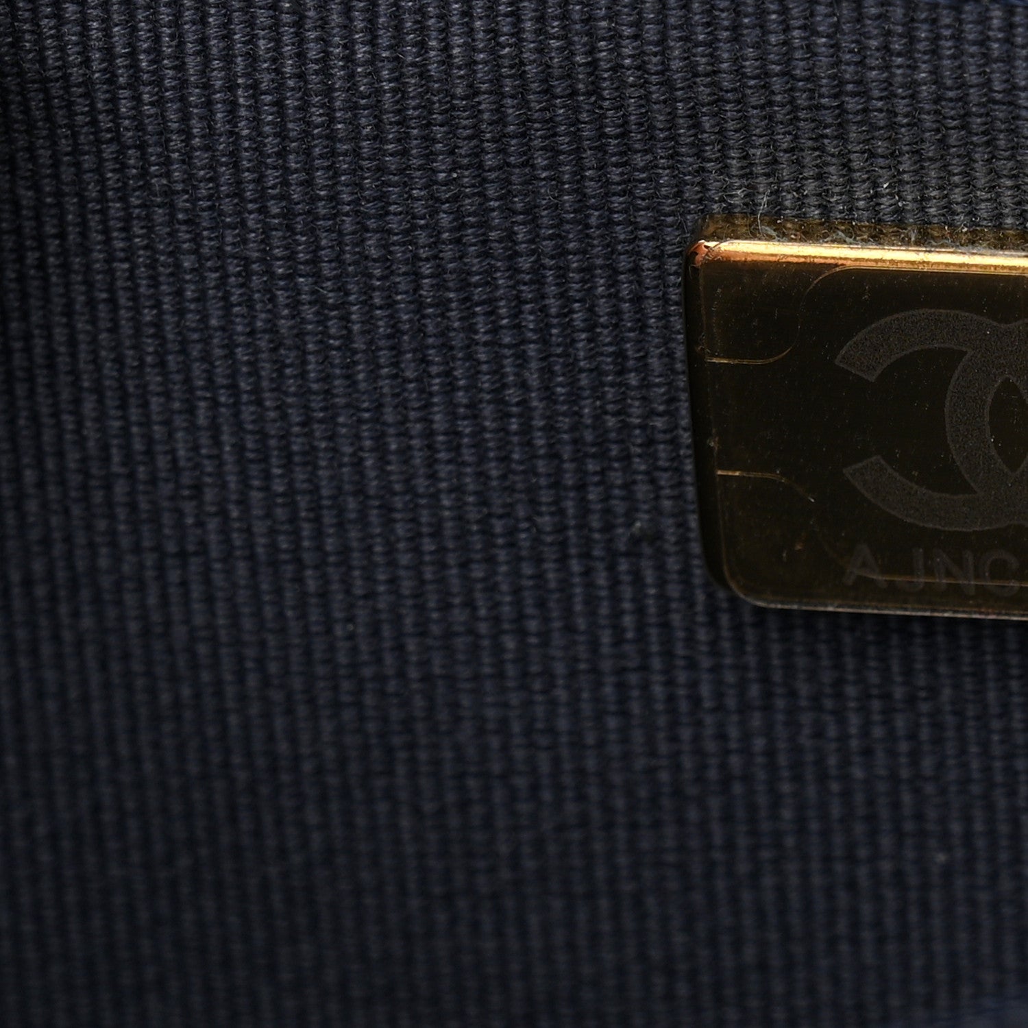 Chanel Denim Printed Wallet On Chain WOC Dark Blue 8 of 11