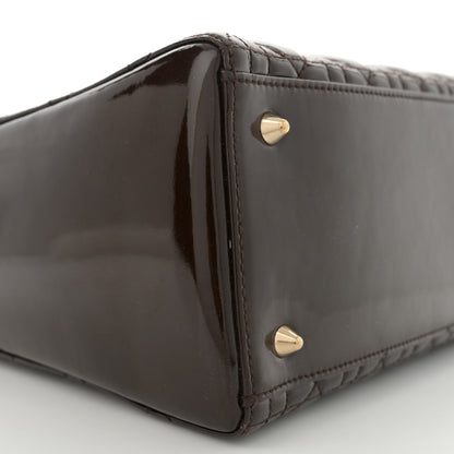 Christian Dior Patent Cannage Medium Lady Dior Dark Brown 9 of 11