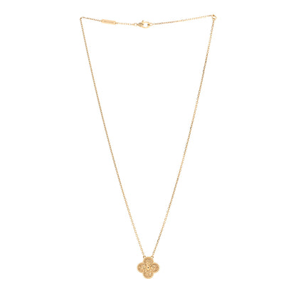 Van Cleef & Arpels 18K Yellow Gold Vintage Alhambra Pendant Necklace 3 of 6