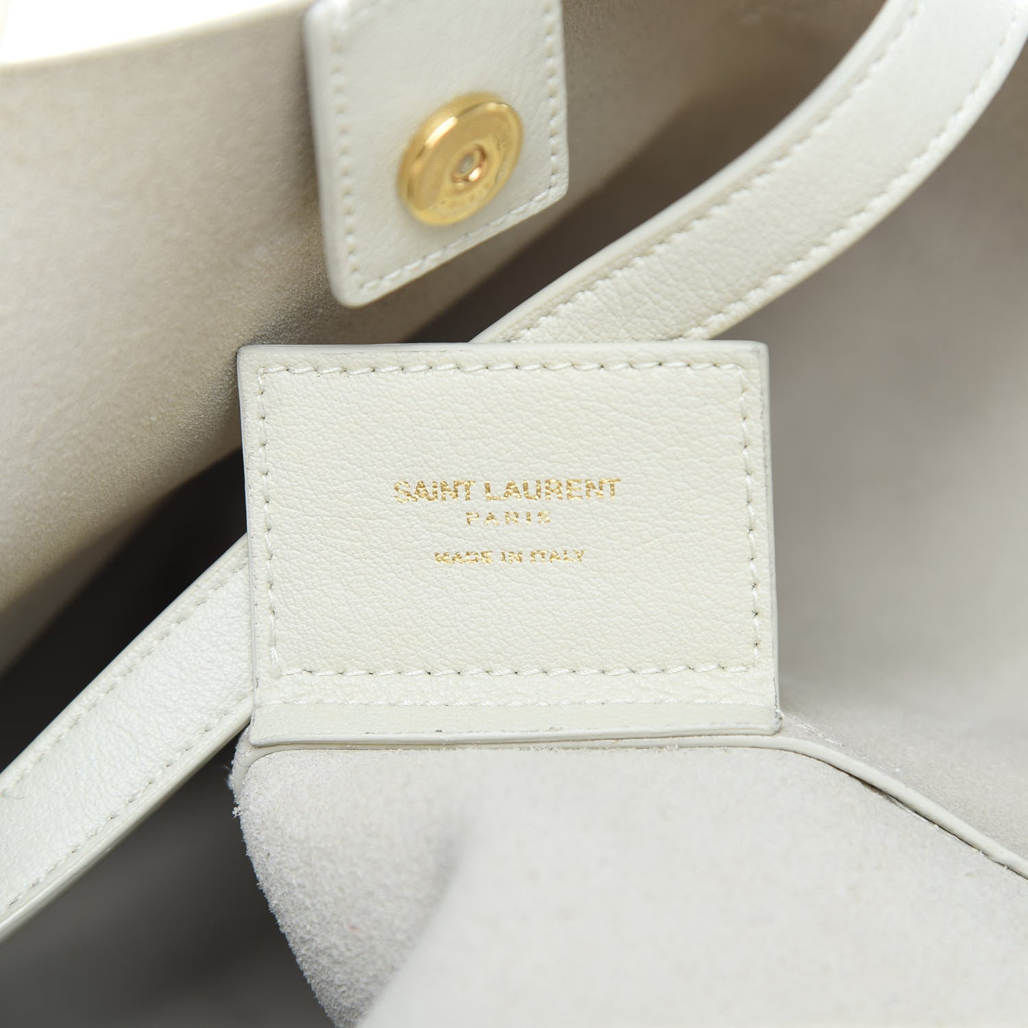 Saint Laurent Calfskin Large Shopping Tote Porcellana 7 of 13