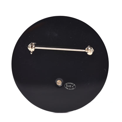 Chanel Resin Pearl Brooch Black 3 of 5