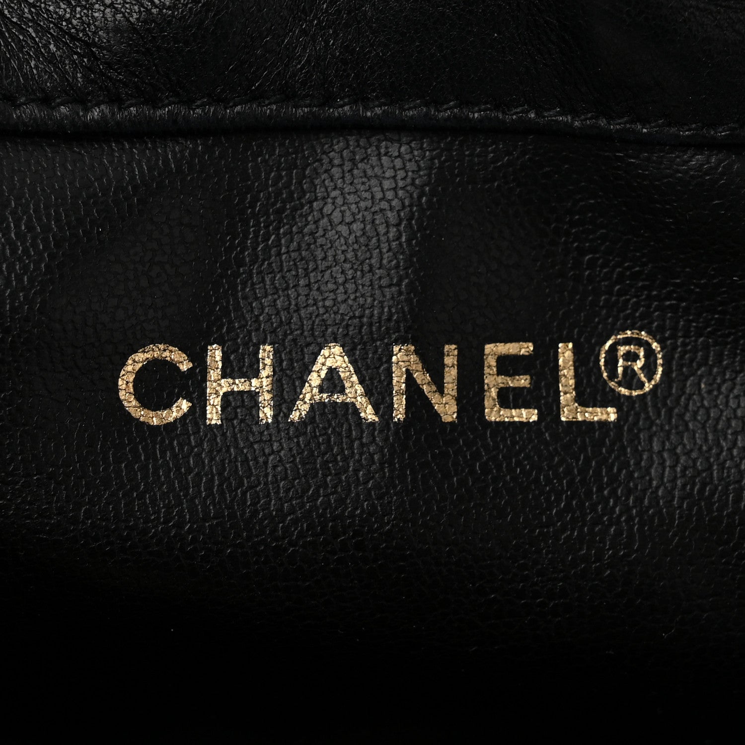 Chanel Lambskin CC Drawstring Bag Black 7 of 13