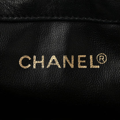 Chanel Lambskin CC Drawstring Bag Black 7 of 13