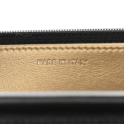 Chanel Lambskin Quilted CC Pearl Crush Wallet on Chain WOC Black 7 of 10