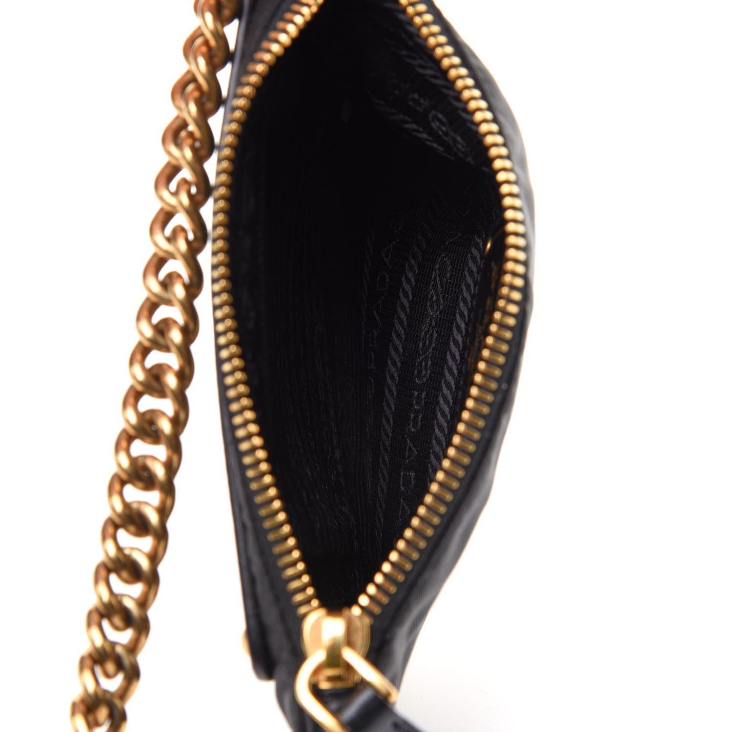 Prada Tessuto Nylon Logo Small Crossbody Bag Black 5 of 10