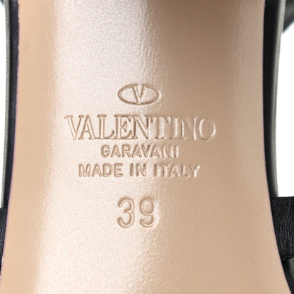 Valentino Garavani Calfskin Rockstud 60mm City Sandals 39 Black 7 of 7