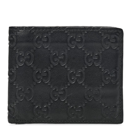 Gucci Guccissima Bi-Fold Wallet Black 1 of 12