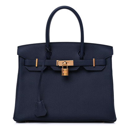 Hermes Togo Birkin 30 Bleu Nuit 1 of 9