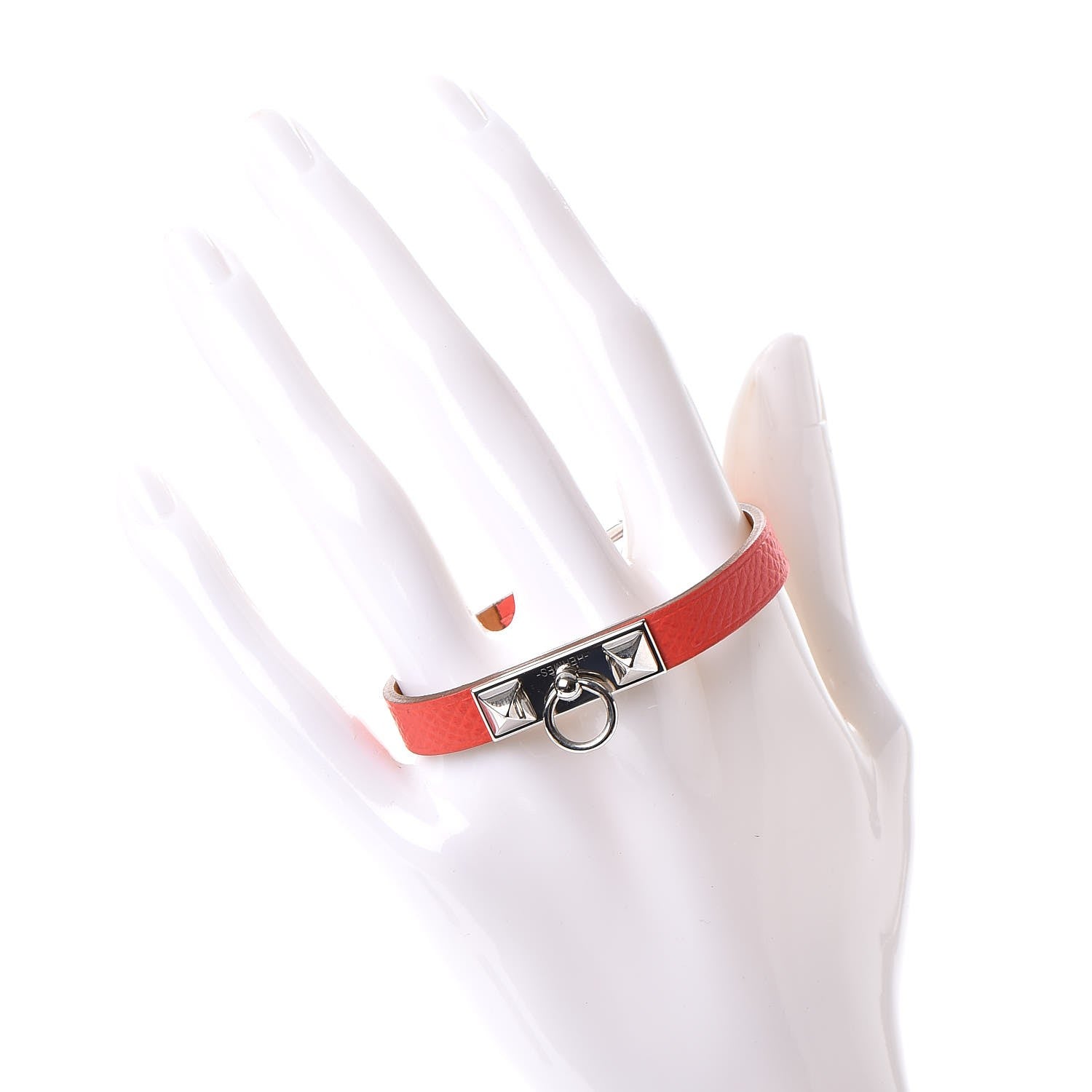 Hermes Epsom Micro Rivale Bracelet XS Rose Jaipur 2 of 7