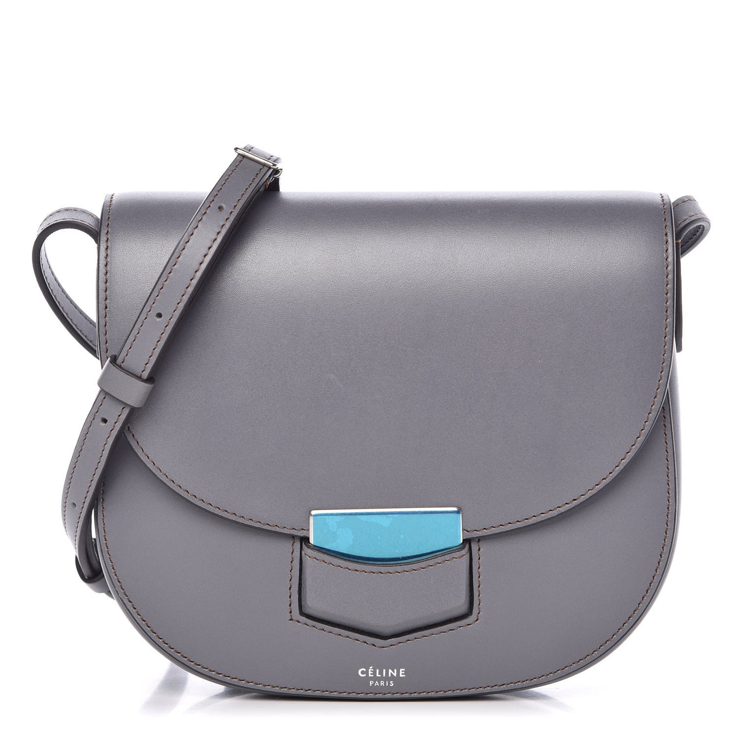 Smooth Calfskin Small Trotteur Storm