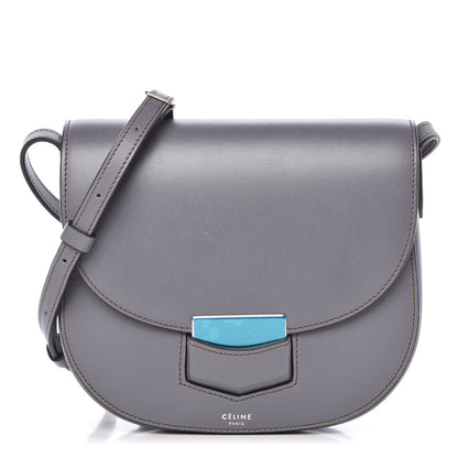 Celine Smooth Calfskin Small Trotteur Storm 1 of 8