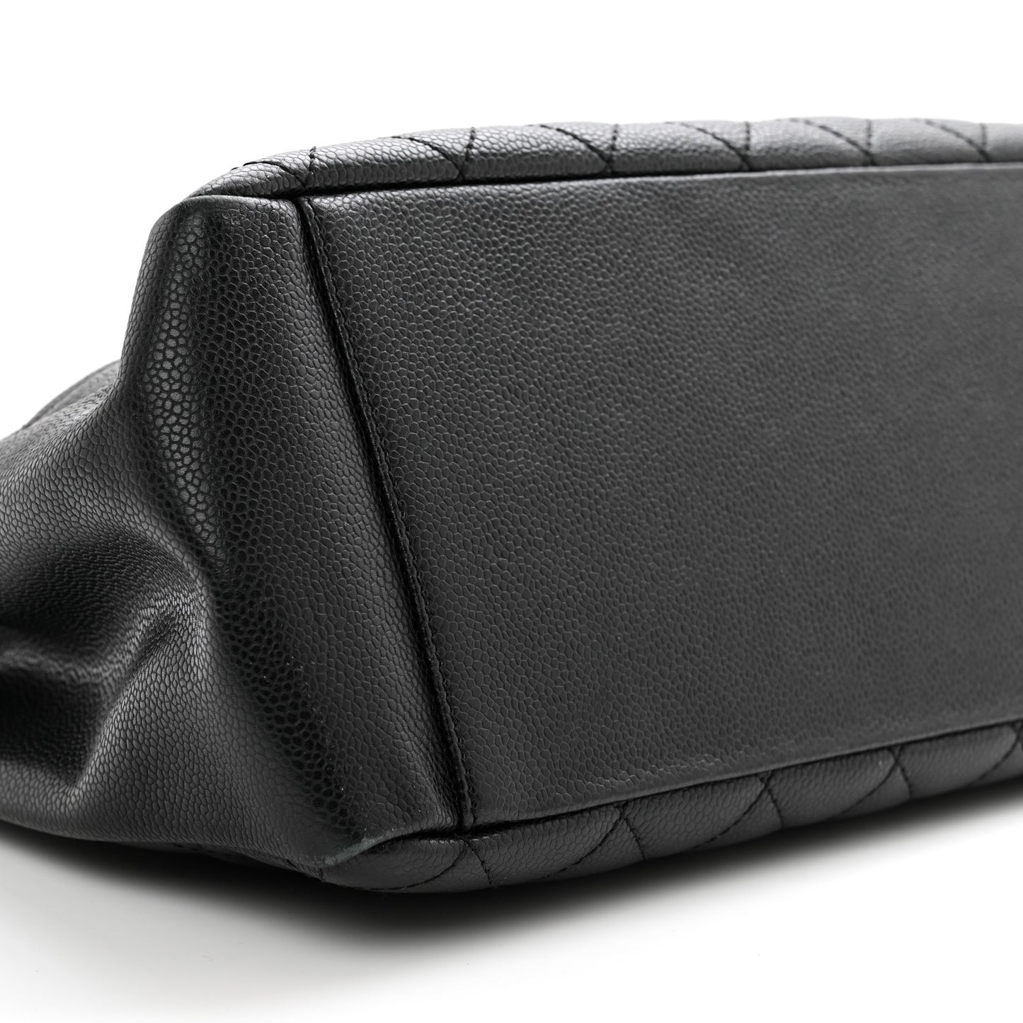 Caviar Quilted Grand Shopping Tote GST Black