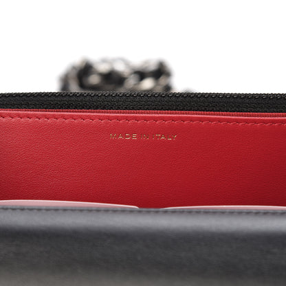 Chanel Goatskin Quilted 19 Wallet On Chain WOC Black 7 of 12