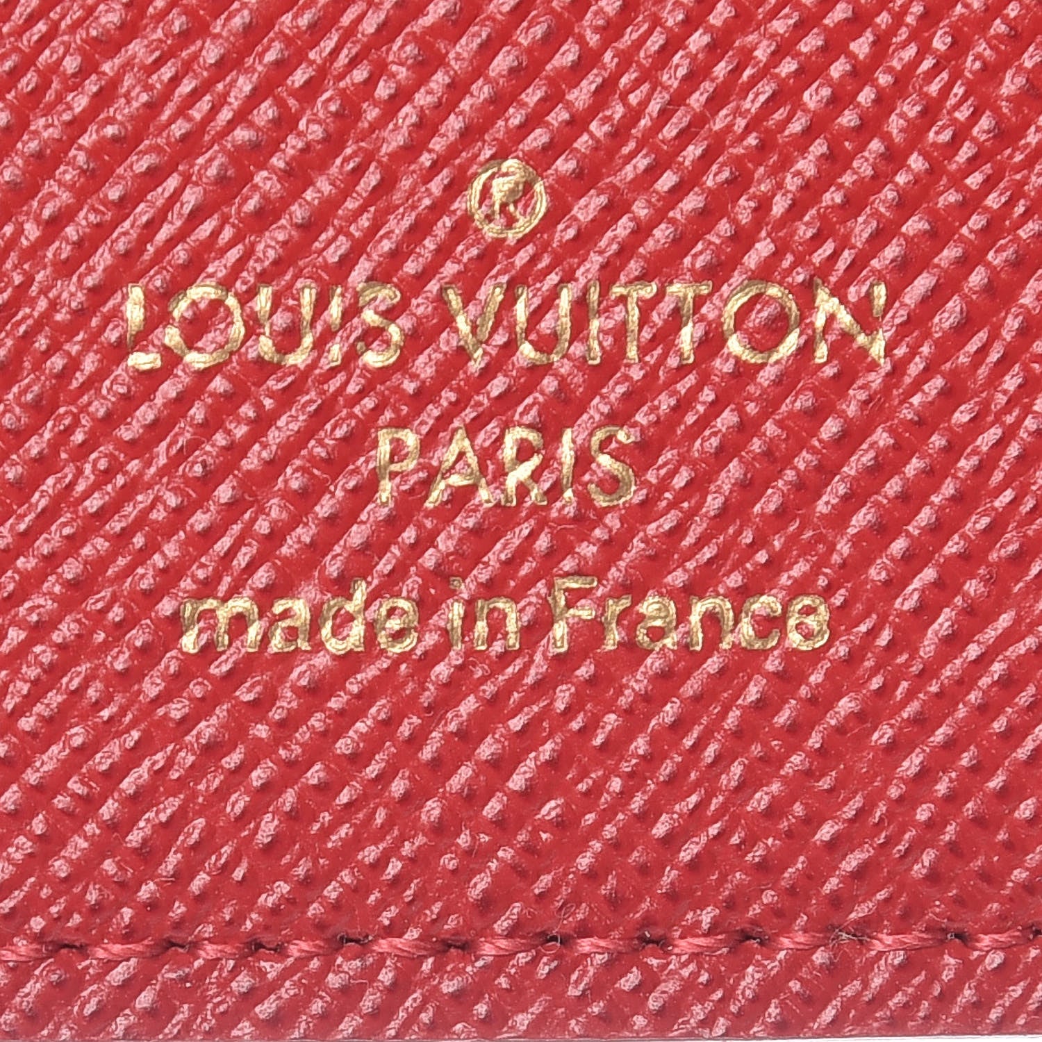 Louis Vuitton Damier Ebene Studded Victorine Wallet Cherry 6 of 7
