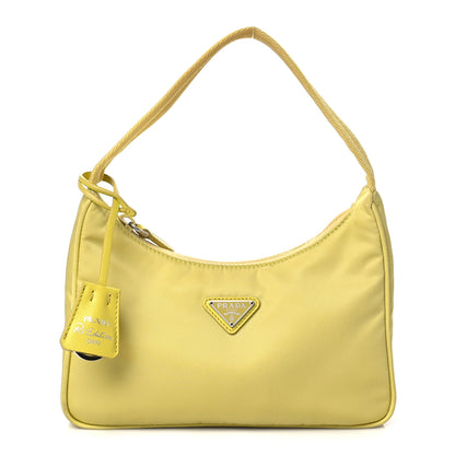 Prada Tessuto Nylon Saffiano Mini Re-Edition 2000 Bag Ananas 1 of 10