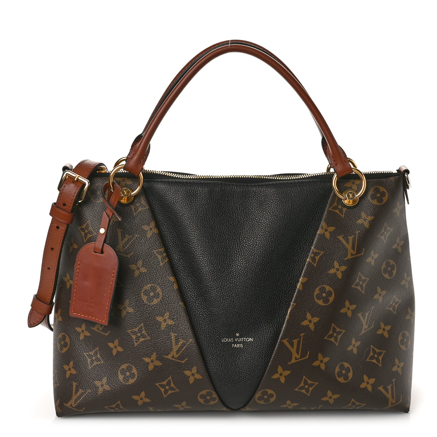 Monogram V Tote MM Black