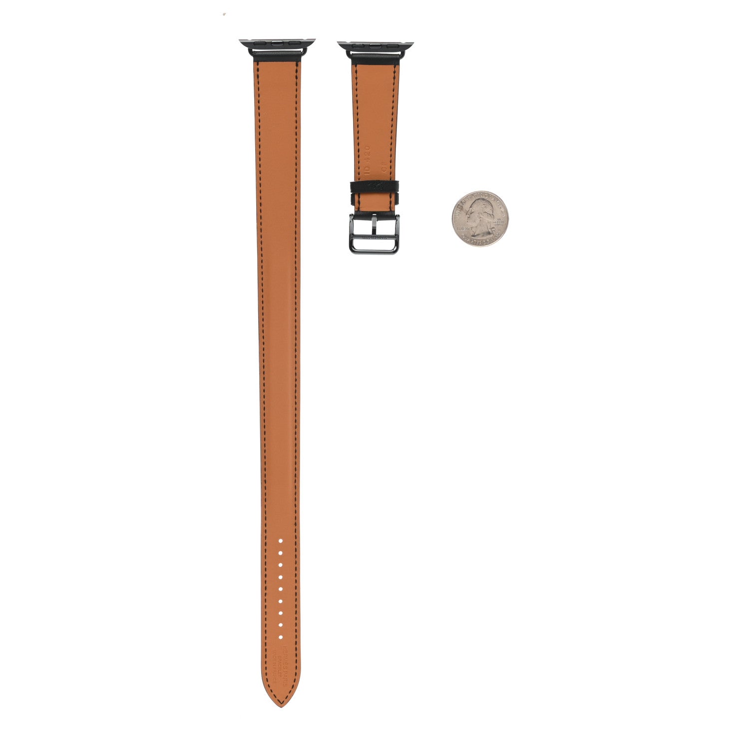 Hermes Swift Apple Watch Double Tour Strap Black 2 of 6