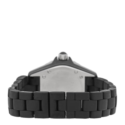 Chanel Stainless Steel Matte Ceramic 33mm J12 Quartz Watch Black 3 of 5
