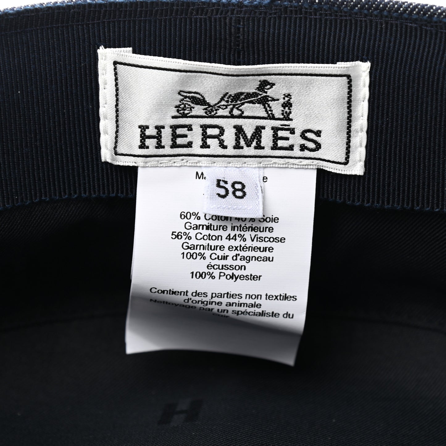 Denim Cabourg Cap 58 Indigo