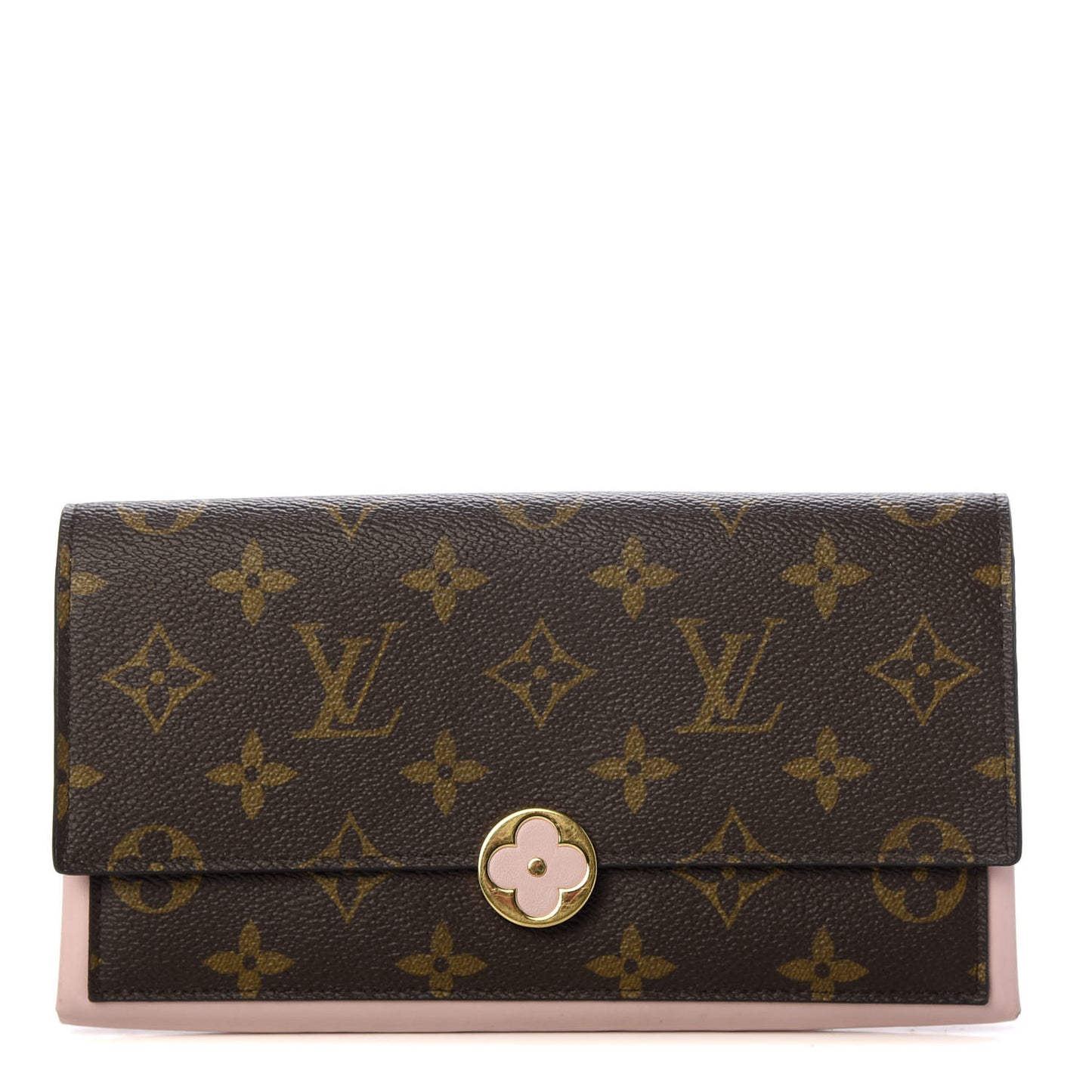 Monogram Flore Wallet Rose Ballerine