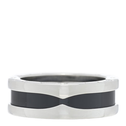 Bulgari Sterling Silver Ceramic Save The Children One-Band Ring 52 6 1 of 5