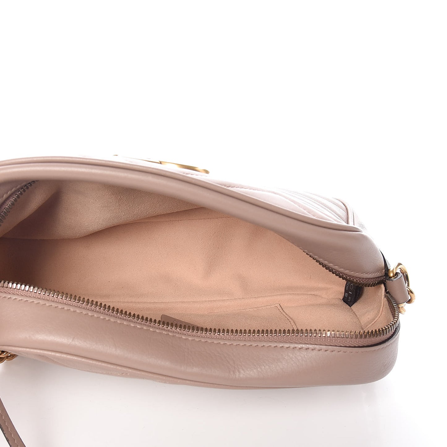 Calfskin Matelasse Small GG Marmont Chain Shoulder Bag Porcelain Rose