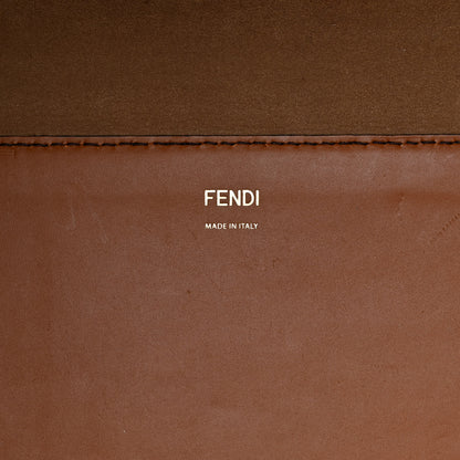 Fendi Vitello King Plexiglass Large Fendi Sunshine Shopper Tote Cuoio 6 of 14