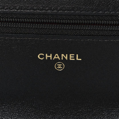 Chanel Lambskin Quilted Chanel 19 Wallet On Chain WOC Black 5 of 11