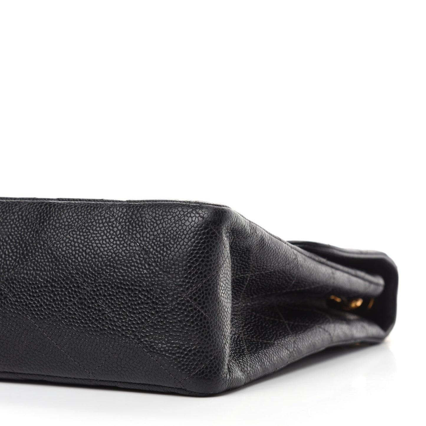 Caviar Quilted Jumbo Single Flap Black