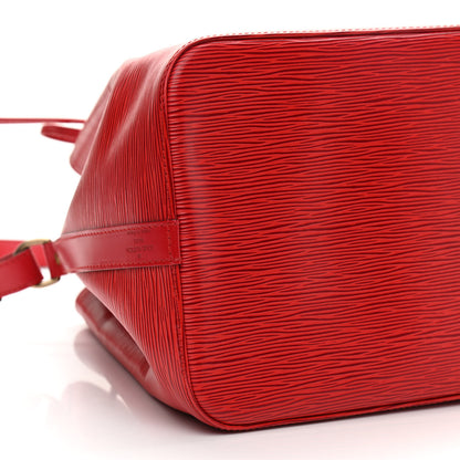 Louis Vuitton Epi Petit Noe Castillan Red 7 of 8