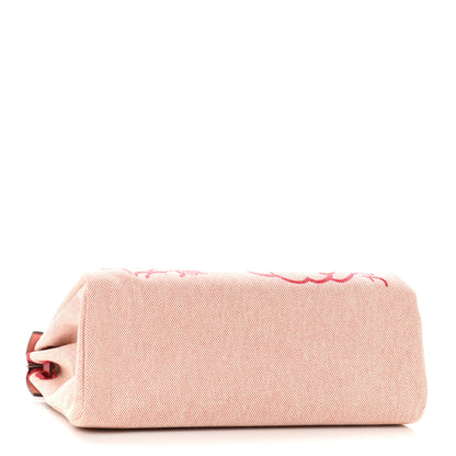 Hermes Vache Hunter Toile Pegase Pop Herbag Zip Retourne 31 PM Rouge Piment 4 of 11