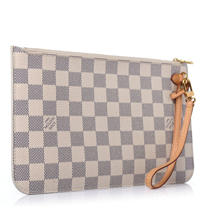 Louis Vuitton Damier Azur Neverfull MM GM Pochette 2 of 4