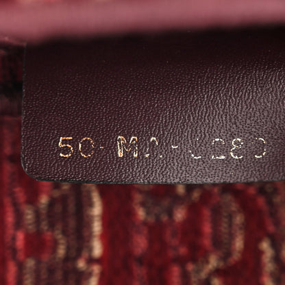 Christian Dior Velvet Oblique Saddle Bag Burgundy 7 of 12