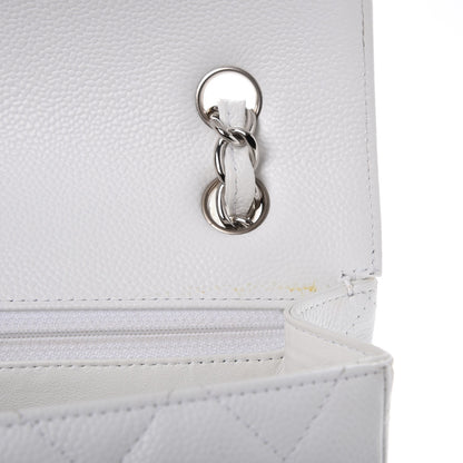 Chanel Caviar Maxi Single Flap White 12 of 13