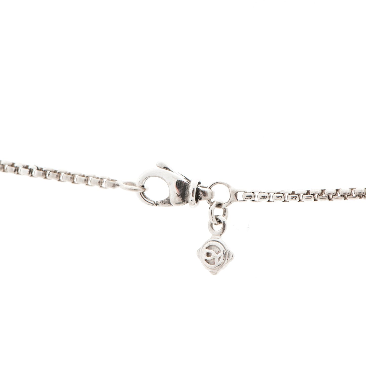 Sterling Silver Diamond 30mm Thoroughbred Pendant Necklace