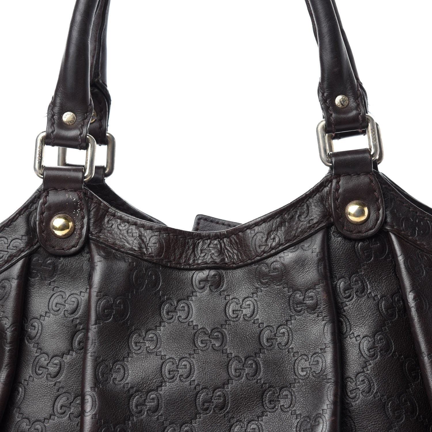 Gucci Guccissima Medium Sukey Tote Chocolate 14 of 14