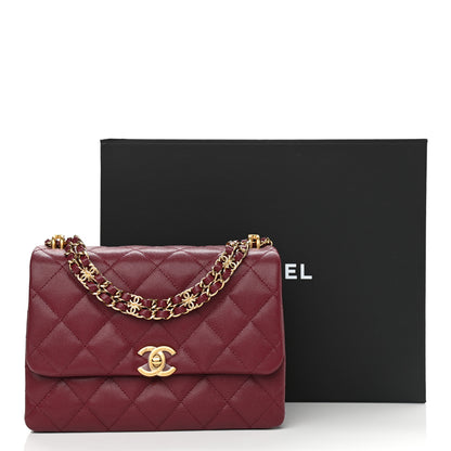 Chanel Caviar Quilted Coco First Flap Burgundy 11 of 11