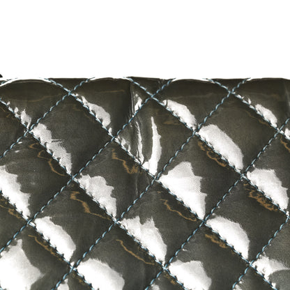 Chanel Patent Quilted Reissue XL Maxi Flap Grey 16 of 17