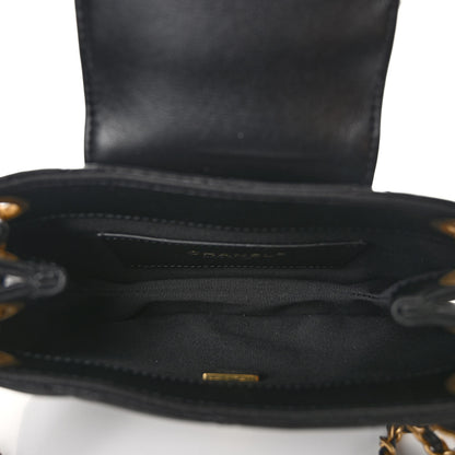 Chanel Lambskin Quilted Small Messenger Bag Black 5 of 9