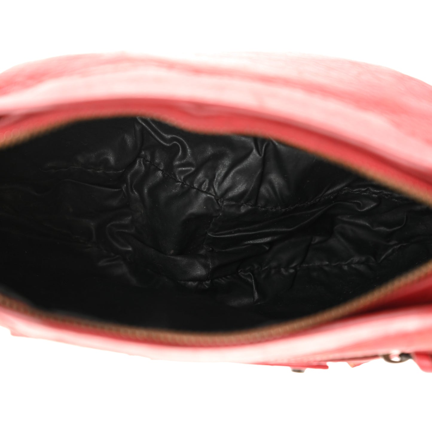 Chevre Classic Hardware Porte Toilette Makeup Clutch  Rouge Coquelicot